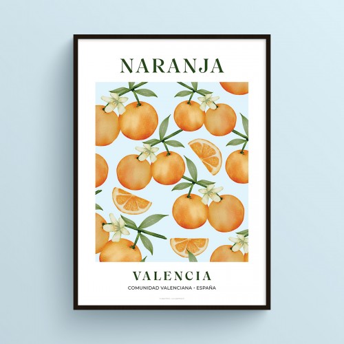 Affiche cuisine Naranja Valencia