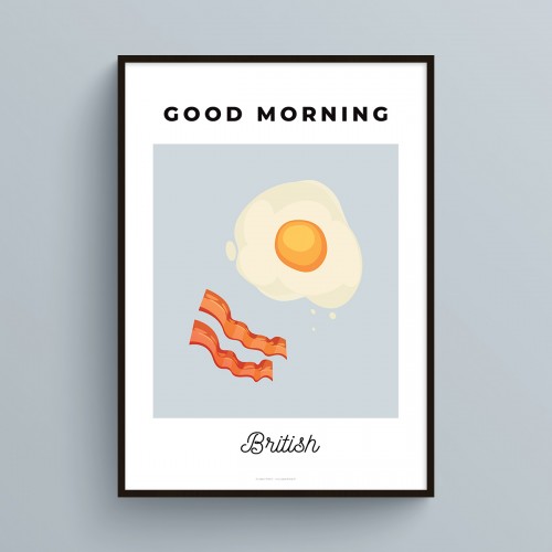Petit Déjeuner British Affiche