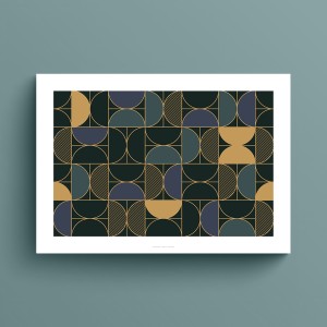 affiche art deco Motif Art Déco 2