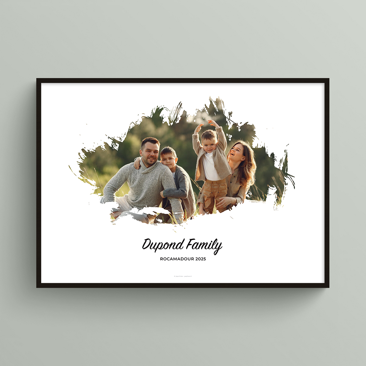 Tableau famille personnalisable photo